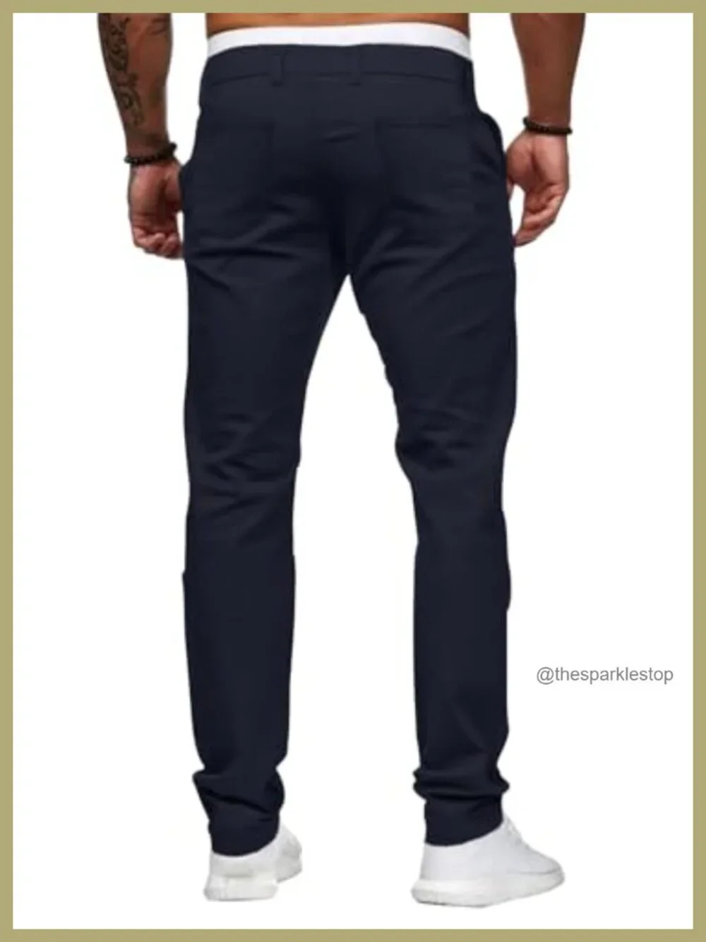 Slim Fit Stretch Chino Pants Flat Front Lightweight Casual Dress Pants